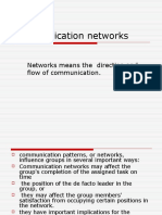 Communication Networks: Networks Means The Direction and Flow of Communication