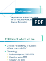 Fall 2005 social sem presentation Academic Entitlement - early vignette data