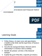 Chapter 1 & 2: - The Role of Environment and Financial Market Environment