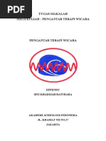 Download Tugas Makalah Pengantar Terapi Wicara by ApriliaAzizah SN308119551 doc pdf