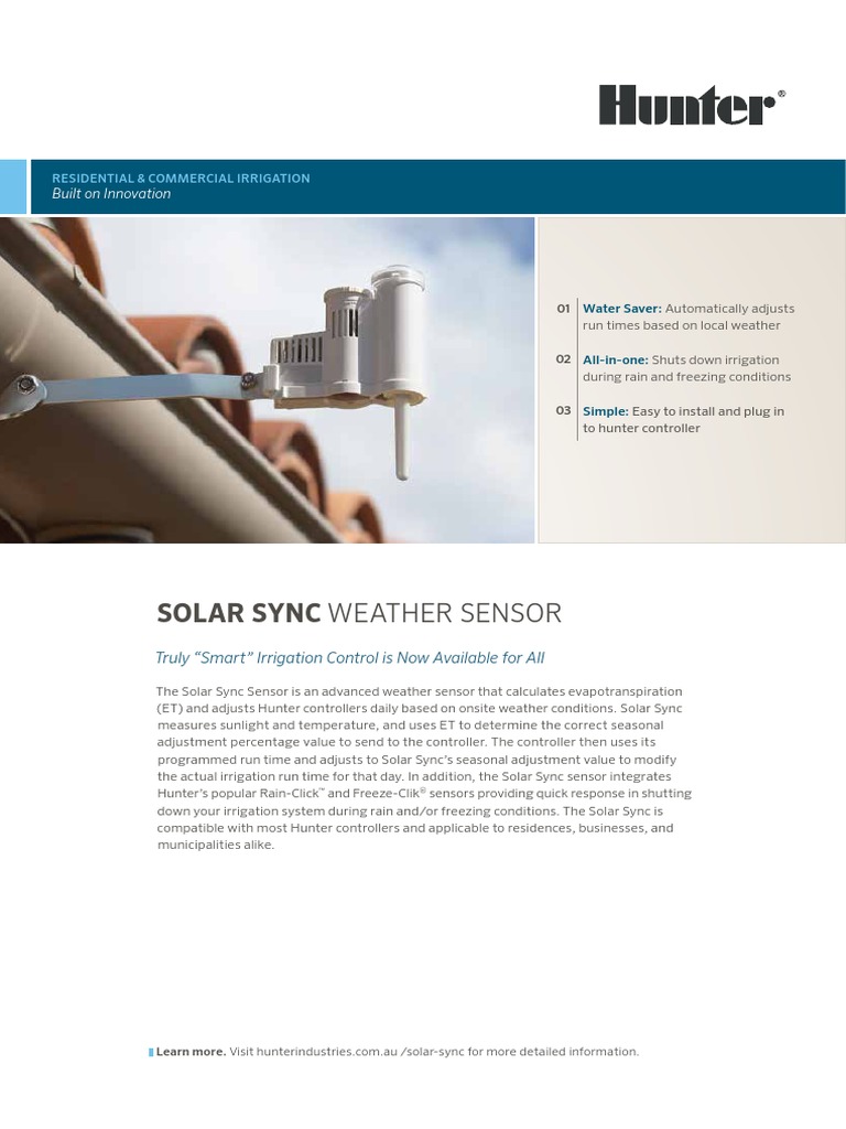 Hunter Wireless Solar Sync for ICore ACC & XCore Controllers
