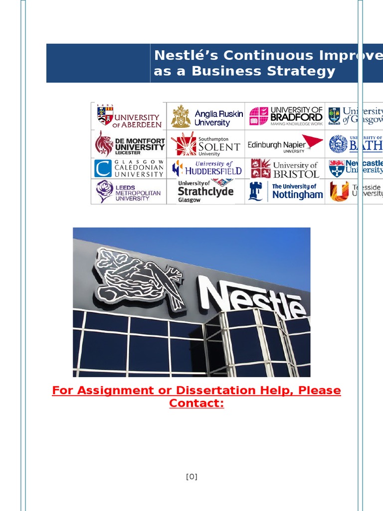 Nestlé's Continuous Improvement As A Business Strategy | PDF | Lean ...
