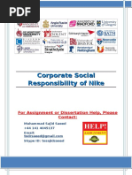 Download Corporate Social Responsibility of Nike by Muhammad Sajid Saeed SN308121765 doc pdf