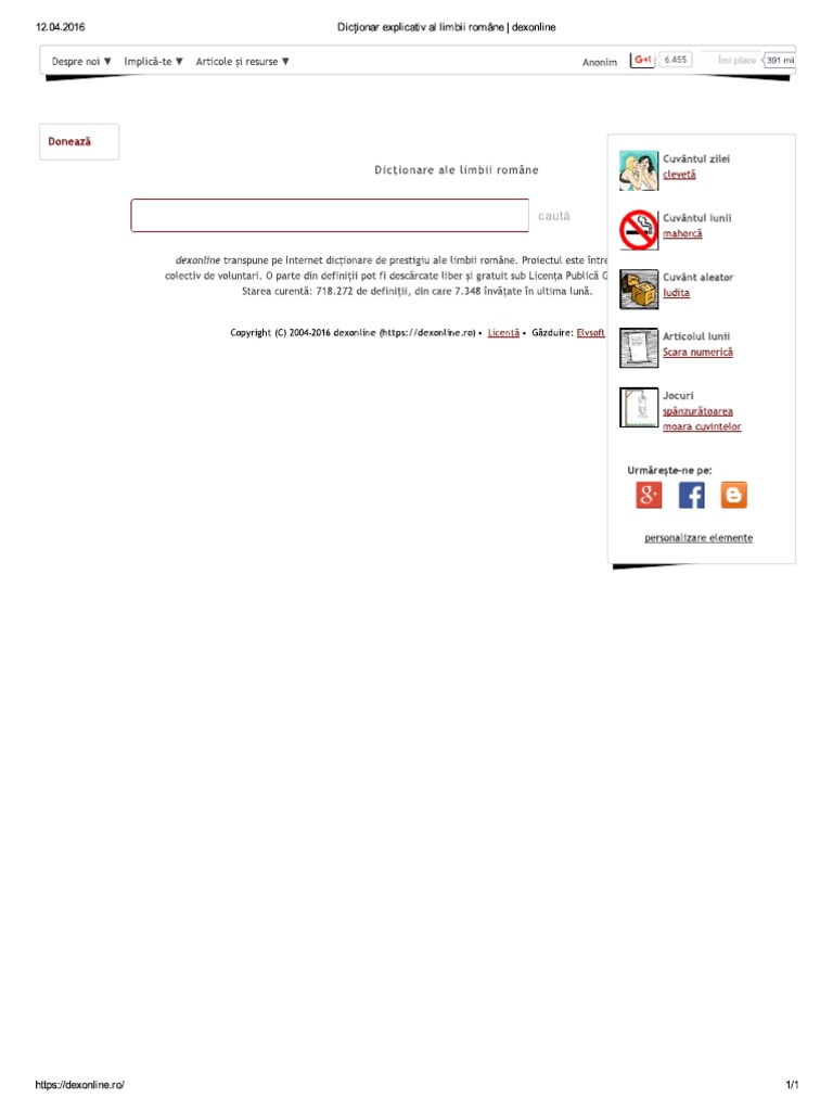 Dex Online | PDF
