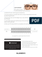 Glasses PD Ruler