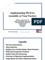 Pb Free Workshop by Ron Lasky of Indium 2003