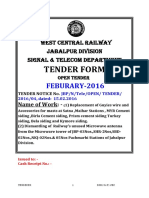 Tender Form: FEBURARY-2016