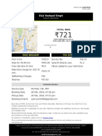 Invoice Summary for Ola Ride on 28 Feb 2016