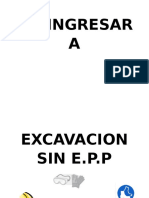 No Ingresar A Excavacion Sin e