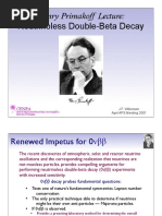 Neutrino Less Double Beta Decay