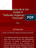 Disfonias Organicas Base Funcional