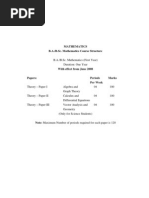 B.sc. Mathematics