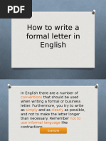 L 5 How To Formal Letter