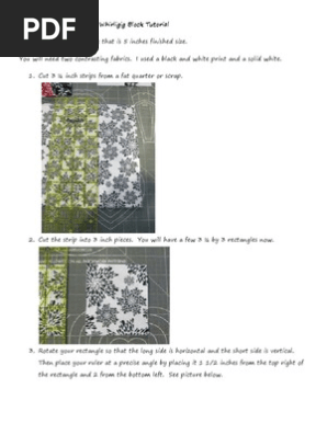 Trim-free, Template-free Whirligig Block Tutorial