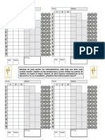 Tablilla de Puntuaciones para Entreno