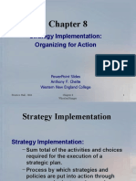 Strategy Implementation: Organizing For Action: Powerpoint Slides Anthony F. Chelte Western New England College