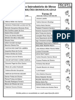 INSCRIÇÕES: Lista Atualizada