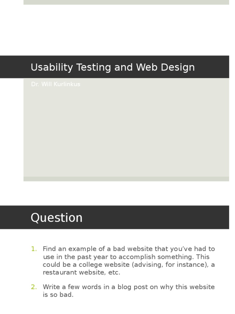 Us Ability Test 1 | PDF | Usability | Web Design