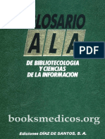 Glosario ALA de Bibliotecologia y Ciencias de La Informacion