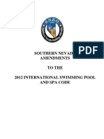 Southern Nevada Amendments To The 2012 International Swimming Pool and Spa Code