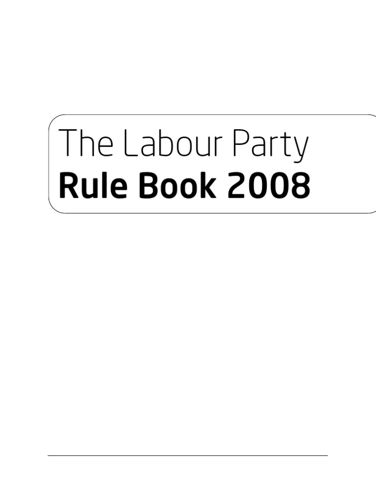 LABOUR PARTY RULE BOOK visual data 6