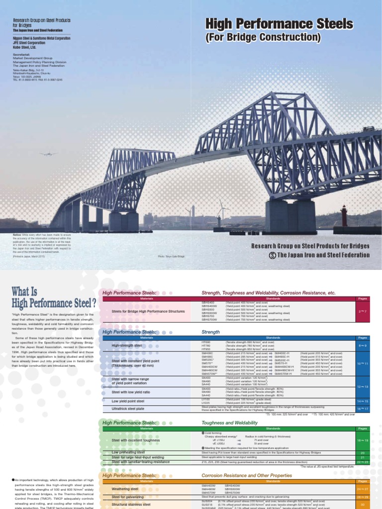 HighPerformance Steel (ForBridgeConstrunction) en | PDF | Galvanization ...