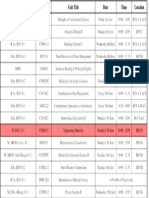 Time Table Page 1