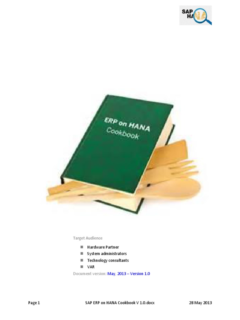 Sap Erp On Hana Cookbook V 1.0 | PDF | Linux | Ibm System I
