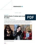 Adolescência_ 5 Coisas Que Os Pais Têm de Saber - Observador