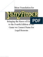 Ponyfinder - 4th Edition Translation