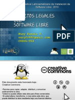 Aspectos Legales Software Libre FLISOL 2010