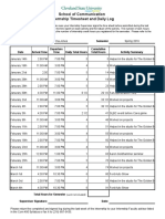 Internship Log