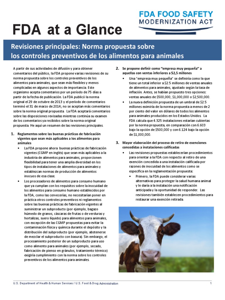 Proposed revisions to the FDA's proposed rule on preventive controls