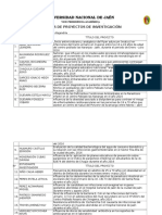 Títulos Proyectos de Investigación TM2015 II