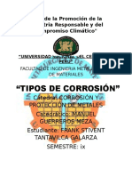 Tantavilca Galarza Frank Stivent Tipos de Corrosion