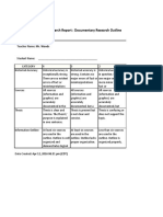 Research Outline Rubric