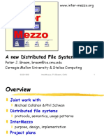 A New Distributed File System: 6/20/1999 Intermezzo, PJ Braam, Cmu 1