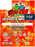 Heroes Run Certificate 2016