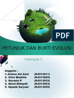 Petunjuk Dan Bukti Evolusi Kelompok 2