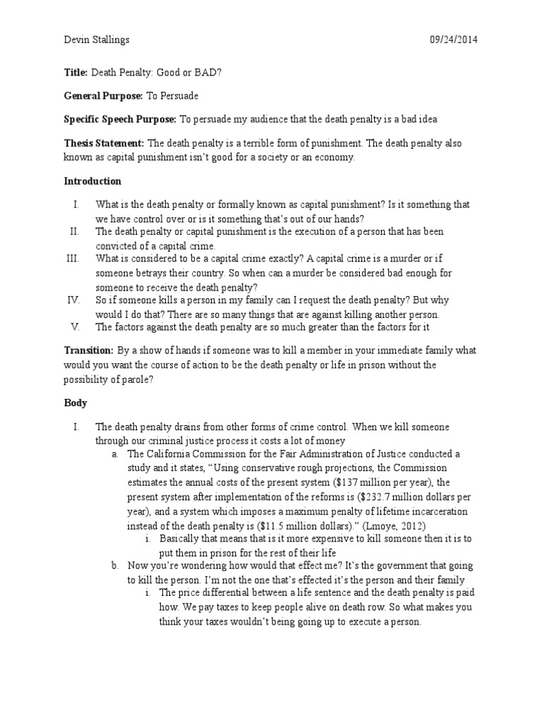 capital punishment argumentative essay against