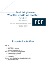 OECD Rural Policy Reviews: What They Provide and How They Function