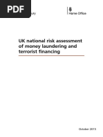 UK National Risk Assessment of Money Laundering and Terrorist Financing