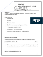 Resume and Cover Letter and References