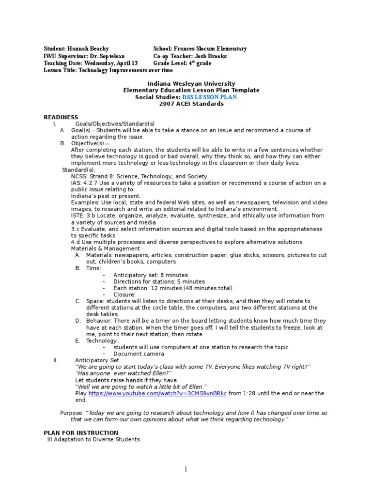 Dynamic Social Studies Lesson PDF Lesson Plan Critical Thinking