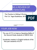 5. Developing a Review of Related Literature