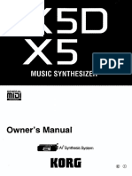 Manual Korg X5