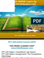 HTT 220 PAPER Learn by Doing-htt220paper.com