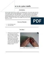 How To Do A Poker Shuffle: - Introduction