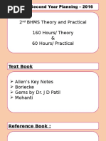 2nd Year BHMS Study Plan