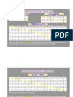 Enter A Value in Any and Read The Conversions Across The Same Line, or Enter One (1) To See The Conversion Factor Used For Each Unit